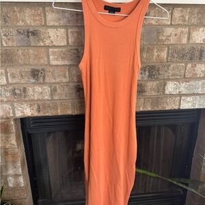 Sanctuary Sleeveless Coral Midi Dress